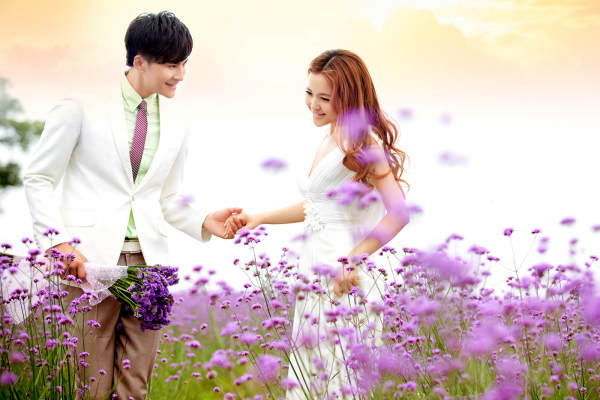 尊爵王妃国际婚纱摄影花海案例