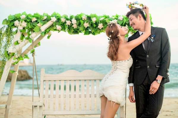 宣言婚纱摄影海景案例