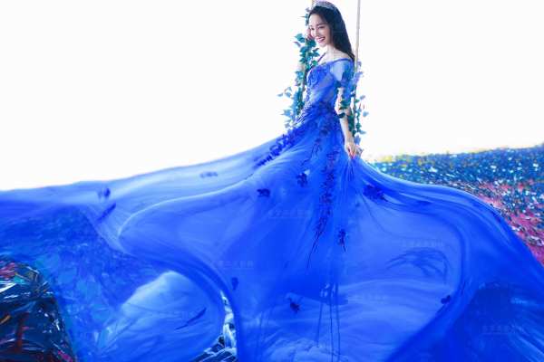 艺术婚纱影楼花海案例