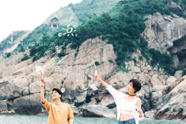 青炜婚纱摄影石塘珍珠滩案例