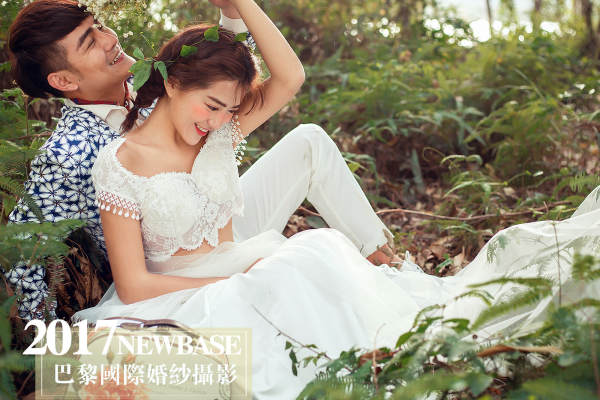 巴黎婚纱摄影花海案例