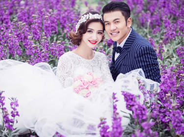 爱视觉婚纱摄影花海案例