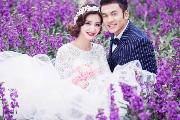 爱视觉婚纱摄影花海案例