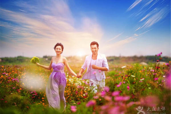 一米阳光婚纱摄影花海案例
