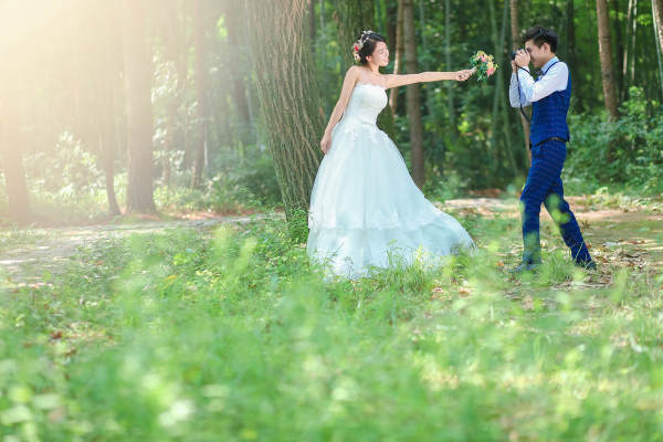 陌上花开婚纱摄影夜景案例
