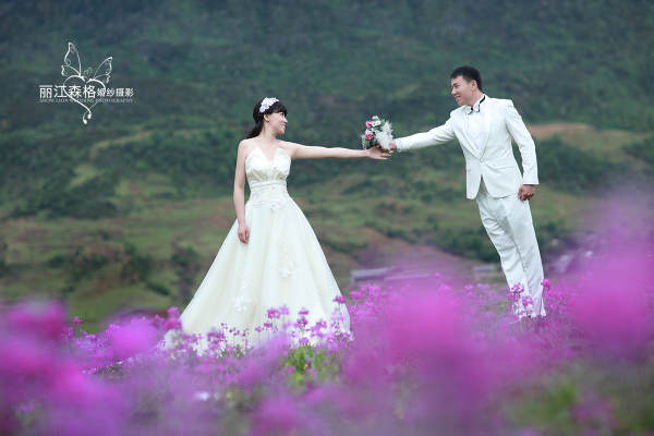 森格婚纱摄影四季花海案例