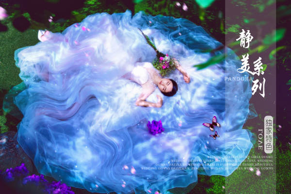 潘朵拉婚纱摄影花海案例