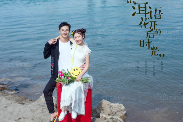 视觉婚纱摄影花海案例