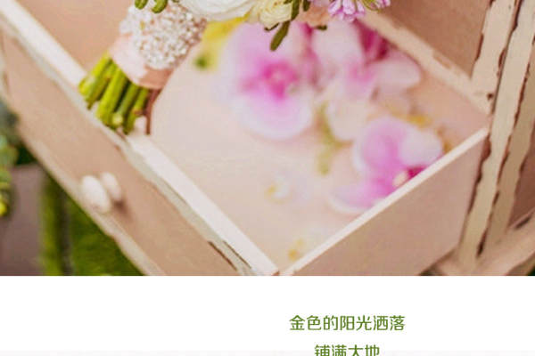 花海阁婚礼策划粉绿案例
