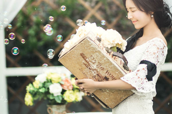蒙娜丽莎婚纱摄影小清新案例
