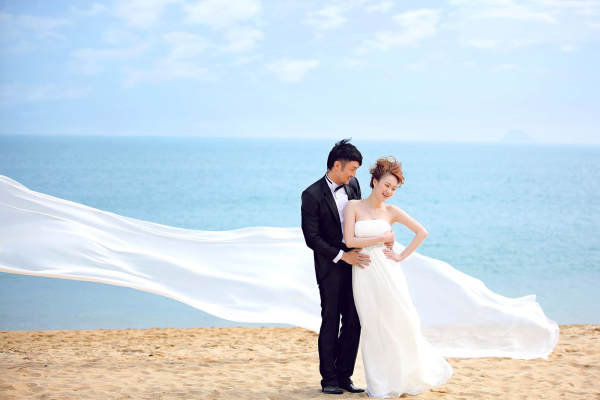北戴河爱海婚纱摄影欧美案例