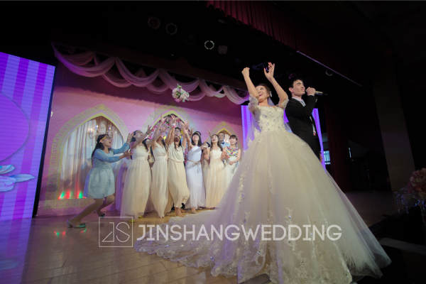 锦上婚礼宴会设计粉色案例