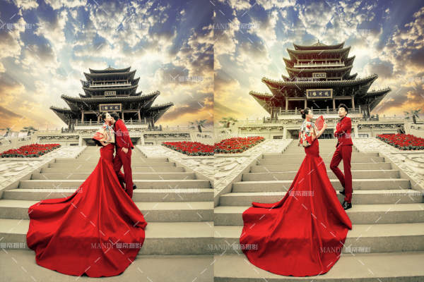 曼帝婚纱摄影复古案例