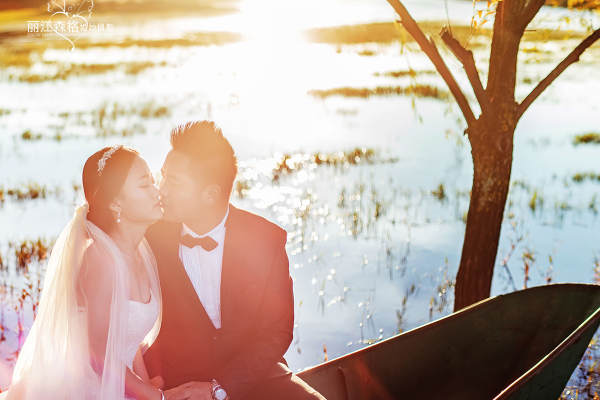 森格婚纱摄影湖畔案例