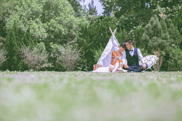 马巴黎婚纱摄影花海案例