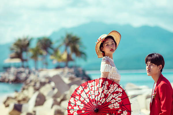 米兰婚纱摄影旅拍海景案例