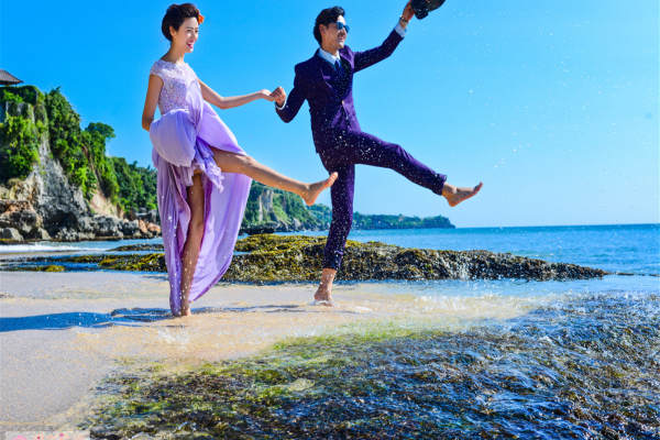 巴黎婚纱摄影花海案例