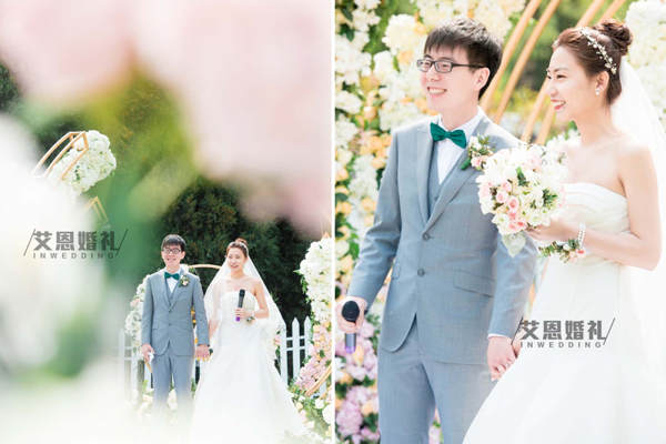 艾恩婚礼白绿案例