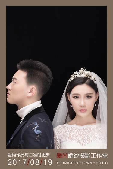 爱尚婚纱摄影工作室棚拍案例