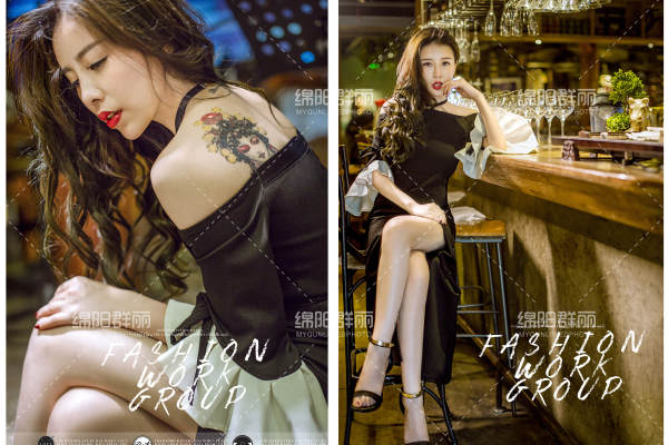 群丽婚纱摄影夜景案例