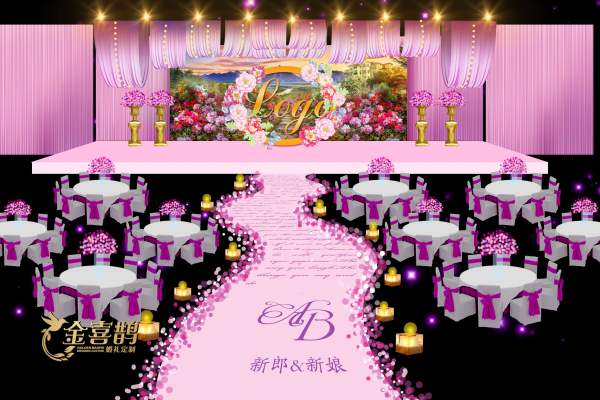 金喜鹊婚礼策划蓝案例