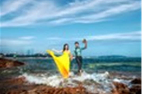 一米阳光婚纱摄影海景案例
