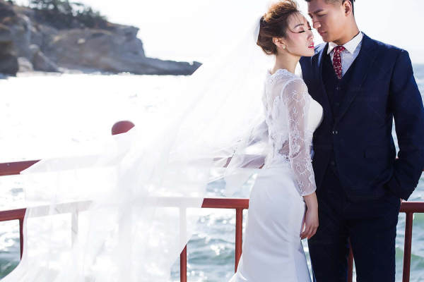 王子宫殿婚纱摄影海景案例