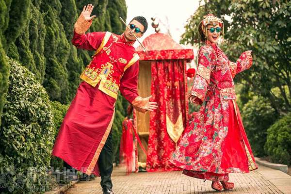 天长地久婚纱摄影城市地标案例
