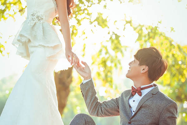 米兰新娘概念婚纱摄影花海案例
