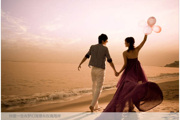钟爱一生婚纱摄影海景案例