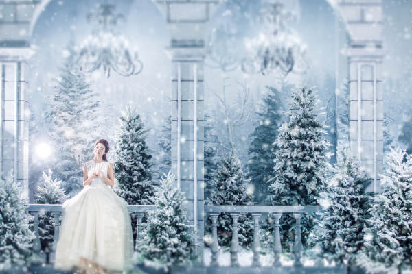 好莱坞婚纱摄影花海案例