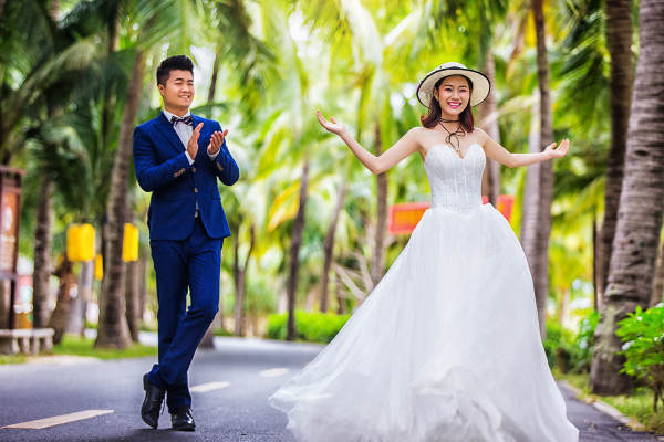 曼迪国际婚纱摄影海景案例