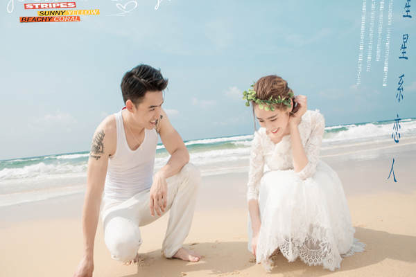 依依视觉婚纱摄影海景案例