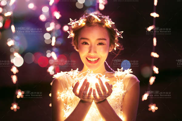钟爱一生婚纱摄影夜景案例