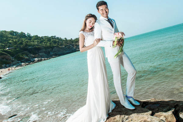 泗洪县安吉尔婚纱摄影海景案例