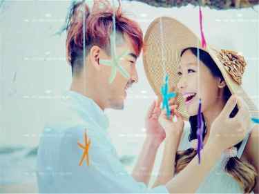 吉美婚纱摄影海景案例