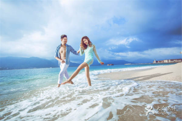 皇冠世家婚纱摄影海景案例