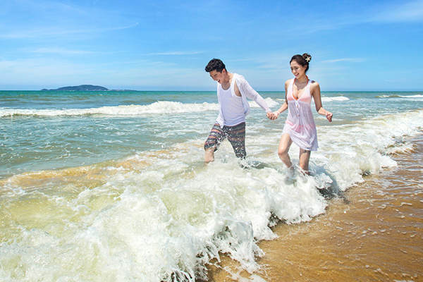 巴黎恋人婚纱摄影海景案例