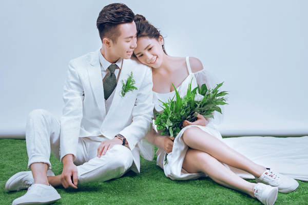 视觉海岸婚纱摄影小清新案例