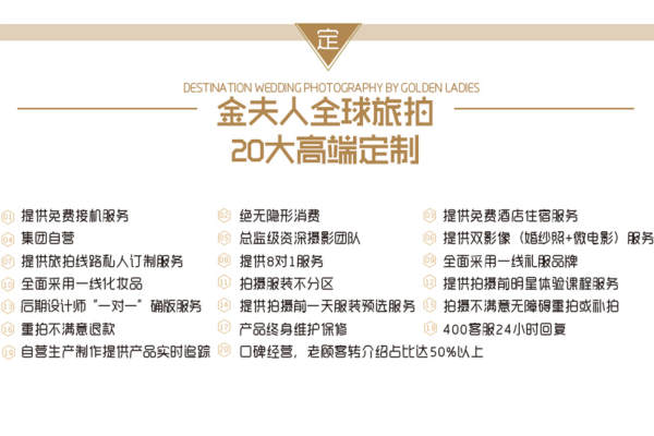 金夫人全球旅拍个性案例