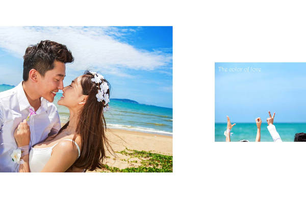简爱婚纱摄影海景案例