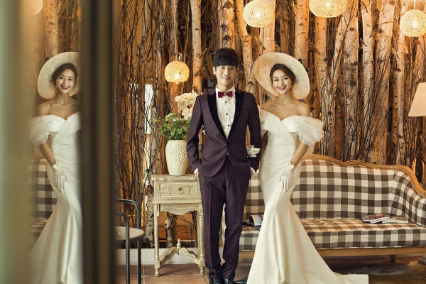 发光婚纱套系
