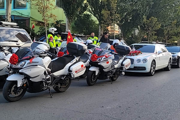 国宾护卫队开道摩托车+国宾护卫队开道摩托车车队