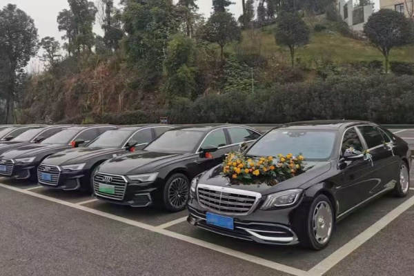 奔驰迈巴赫+奥迪A6L车队