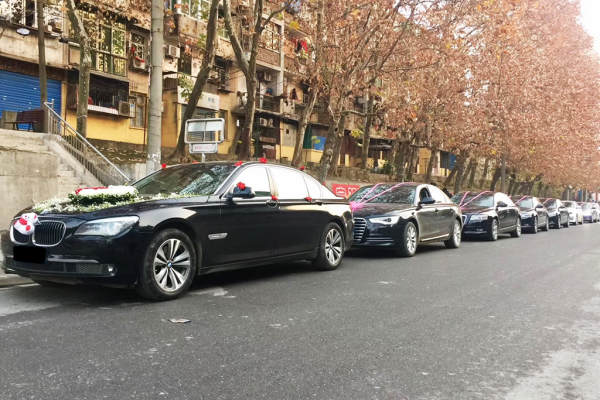 宝马7系+5辆奥迪A6L车队
