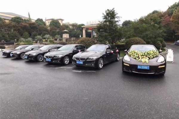 保时捷帕拉梅拉+宝马5系车队