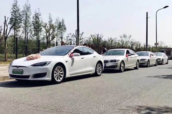 特斯拉MODELS+奥迪奔驰宝马特斯拉奥迪A6L宝马5系奔驰E级车队