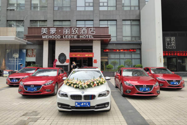 奔驰E级+马自达昂克赛拉车队