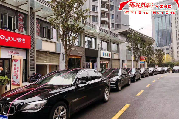 保时捷帕拉梅拉+宝马7系车队