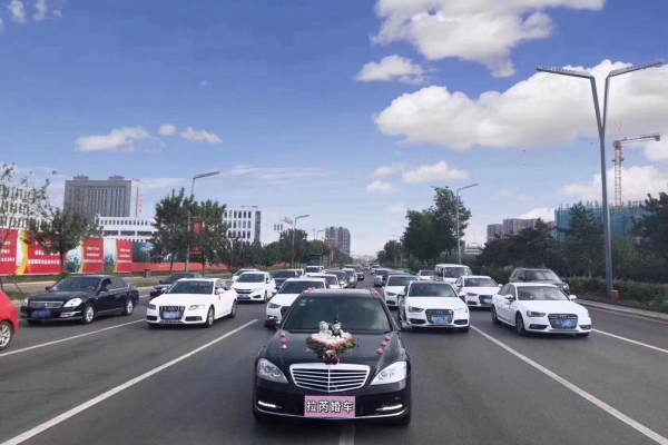 宾利头车+5辆奔驰跟车车队
